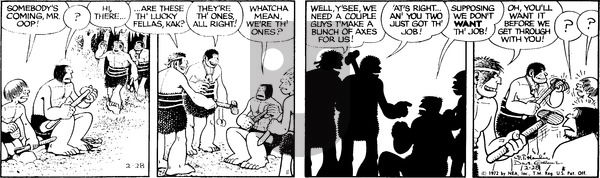 Alley Oop on Monday February 28, 1972 Comic Strip