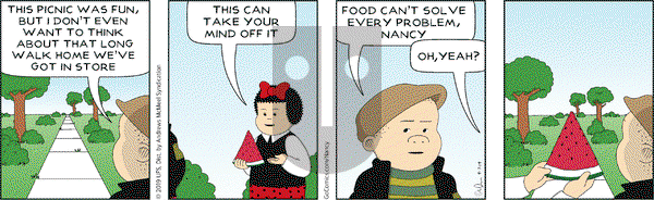 Nancy on Saturday September 7, 2019 Comic Strip