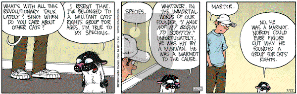 Get Fuzzy on Tuesday July 22, 2003 Comic Strip
