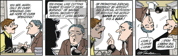 Doonesbury on Friday April 2, 2004 Comic Strip