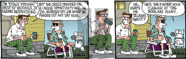 Monty on Monday April 19, 2021 Comic Strip