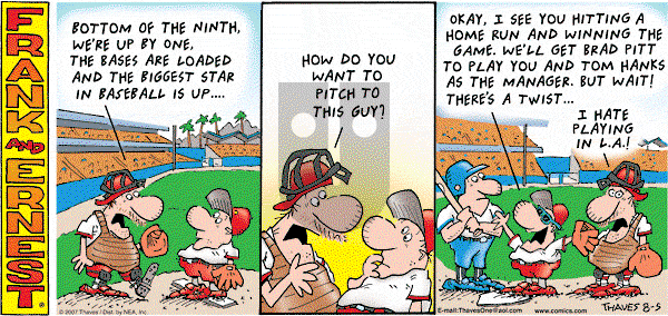 Frank and Ernest on Sunday August 5, 2007 Comic Strip