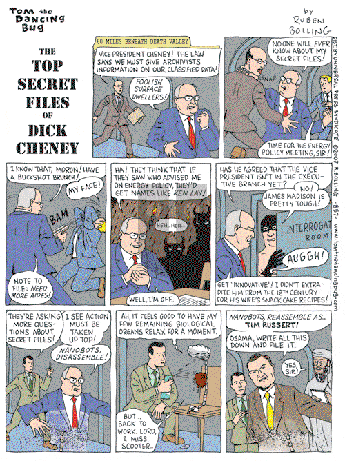 Tom the Dancing Bug on Saturday July 7, 2007 Comic Strip