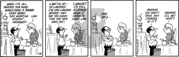 Doonesbury on Tuesday July 30, 1974 Comic Strip