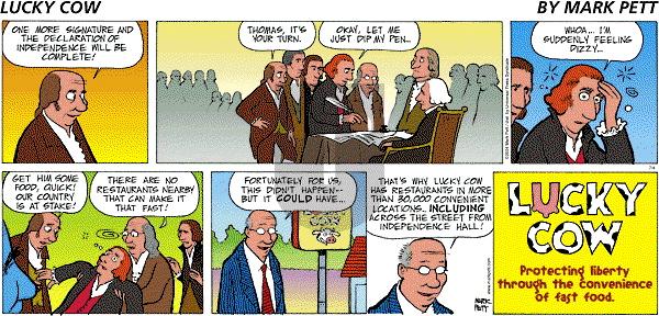 Lucky Cow - Sunday July 6, 2025 Comic Strip