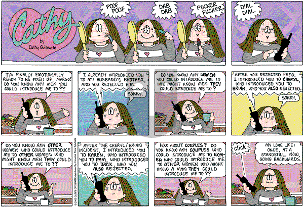 Cathy Classics - Sunday April 3, 2011 Comic Strip