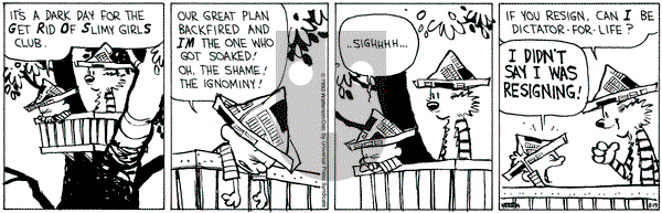 Calvin and Hobbes on Thursday August 19, 1993 Comic Strip