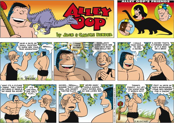 Alley Oop on Sunday June 15, 2014 Comic Strip