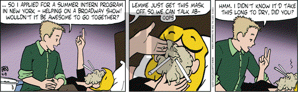Luann on Thursday April 9, 2015 Comic Strip