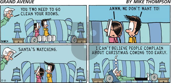 Grand Avenue on Sunday December 8, 2019 Comic Strip