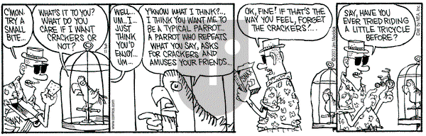 Monty on Tuesday March 11, 2003 Comic Strip