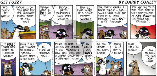 Get Fuzzy on Sunday November 5, 2006 Comic Strip