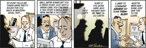 Doonesbury on Saturday August 13, 2011 Comic Strip