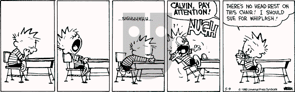 Calvin and Hobbes - Wednesday May 9, 1990 Comic Strip
