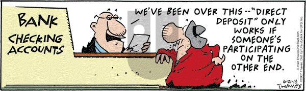 Frank and Ernest on Friday June 21, 2013 Comic Strip