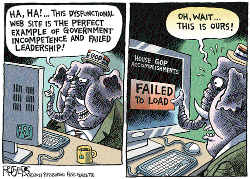 Rob Rogers on Friday November 1, 2013 Comic Strip