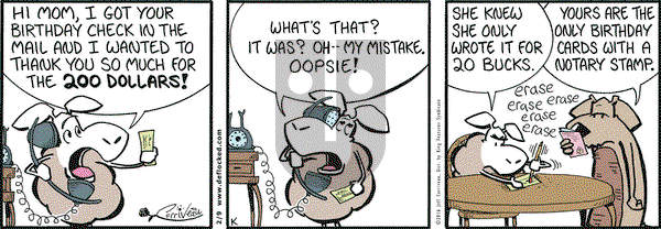 DeFlocked on Tuesday February 9, 2016 Comic Strip