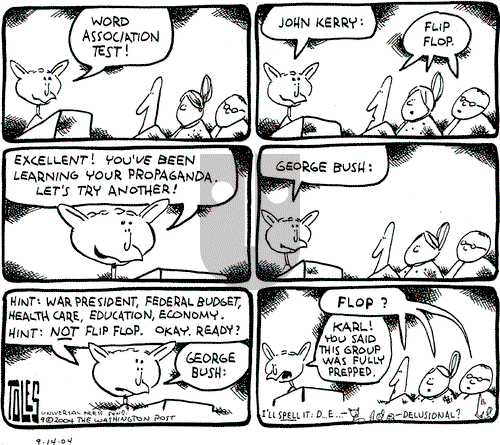 Tom Toles on Friday October 8, 2004 Comic Strip