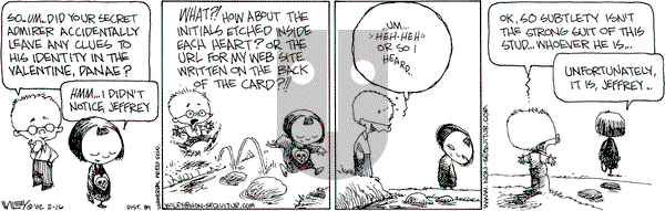 Non Sequitur on Saturday February 16, 2002 Comic Strip