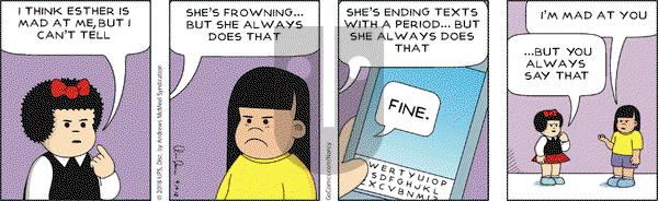 Nancy on Wednesday September 19, 2018 Comic Strip