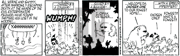 Over the Hedge on Saturday February 19, 2000 Comic Strip