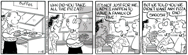Drabble on Saturday January 18, 2003 Comic Strip
