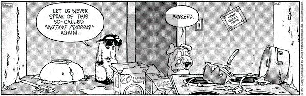 Get Fuzzy on Tuesday March 27, 2001 Comic Strip