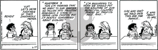 Doonesbury on Thursday June 22, 1972 Comic Strip