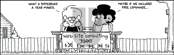 FoxTrot - Thursday June 7, 2001 Comic Strip
