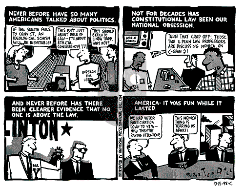 Ted Rall on Monday October 19, 1998 Comic Strip