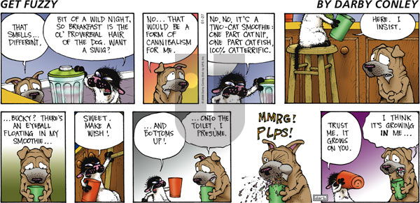 Get Fuzzy on Monday February 4, 2008 Comic Strip