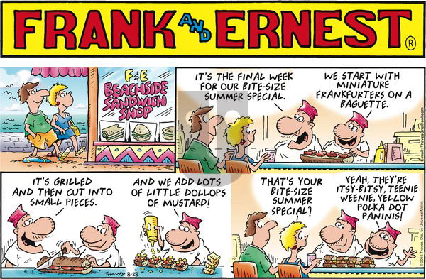 Frank and Ernest on Sunday August 28, 2016 Comic Strip