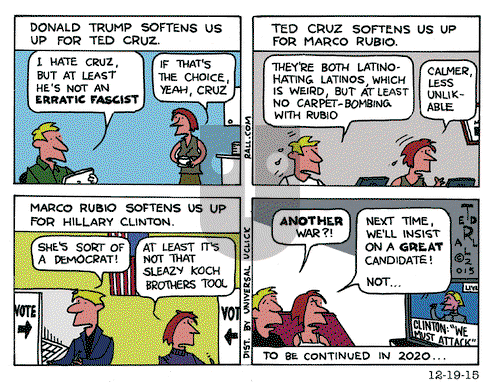 Ted Rall on Saturday December 19, 2015 Comic Strip