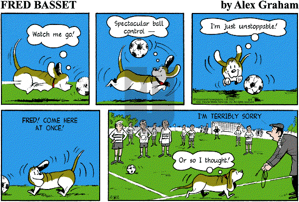 Fred Basset on Sunday September 1, 2002 Comic Strip