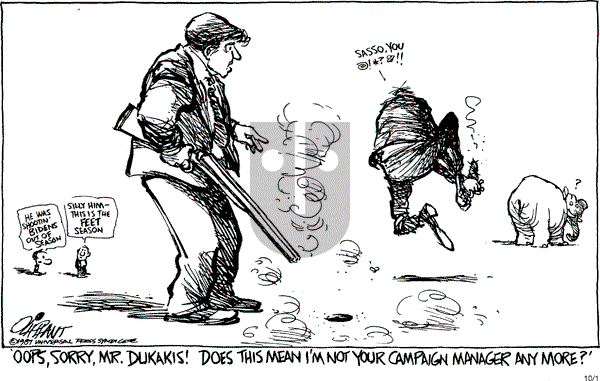 Pat Oliphant - Thursday October 1, 1987 Comic Strip