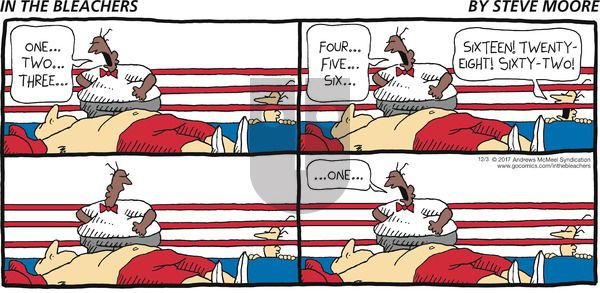 In the Bleachers on Sunday December 3, 2017 Comic Strip