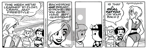Nancy on Friday July 21, 2006 Comic Strip