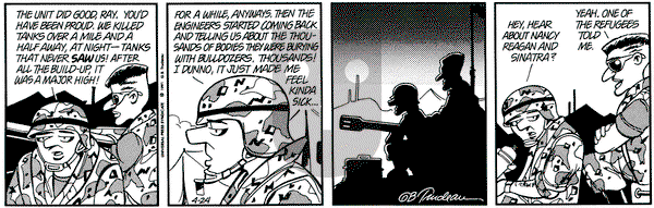Doonesbury on Wednesday April 24, 1991 Comic Strip