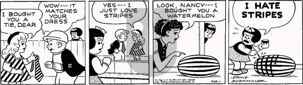 Nancy Classics on Wednesday March 11, 2015 Comic Strip