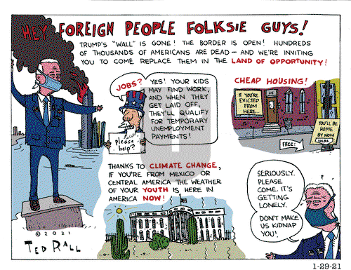 Ted Rall on Friday January 29, 2021 Comic Strip