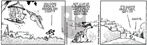 Over the Hedge on Wednesday September 15, 2004 Comic Strip