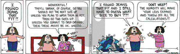 Cathy Classics on Sunday January 21, 2007 Comic Strip