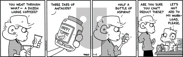 FoxTrot on Friday April 15, 2005 Comic Strip