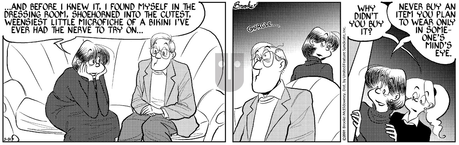 9 Chickweed Lane - Saturday March 31, 2001 Comic Strip