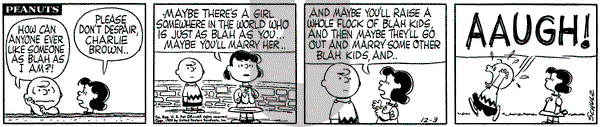 Peanuts on Thursday December 3, 1959 Comic Strip