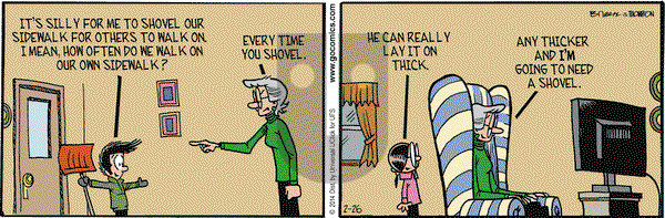 Grand Avenue on Wednesday February 26, 2014 Comic Strip
