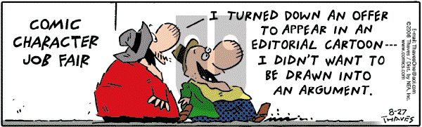 Frank and Ernest - Wednesday August 27, 2008 Comic Strip