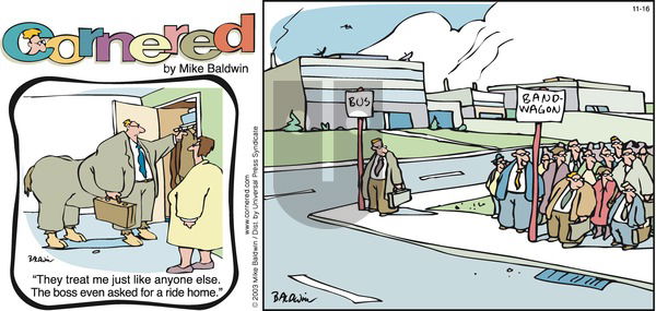 Cornered on Sunday November 16, 2003 Comic Strip