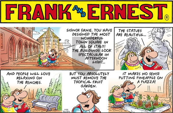 Frank and Ernest on Sunday May 21, 2017 Comic Strip