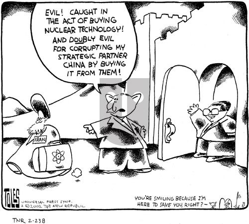 Tom Toles on Sunday February 24, 2002 Comic Strip